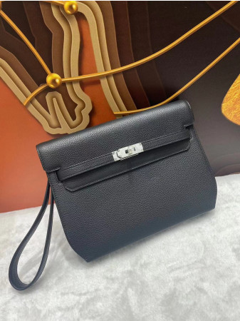 H**mes kelly depeches togo black 25cm
