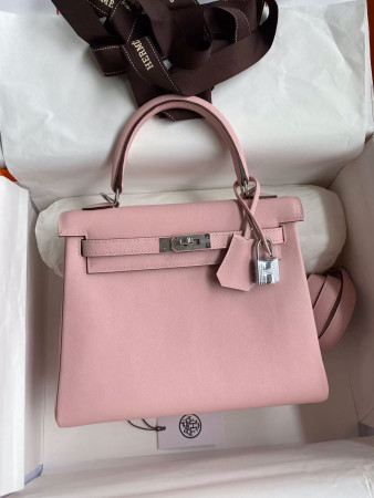 h**mes kelly silver-tone hardware swift 25 28 (cusT0mized, about 20days, no return no exchange)