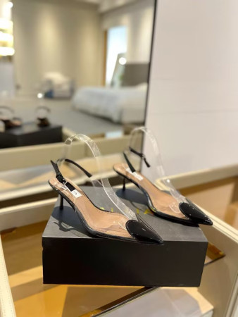 UA A1a1a Le Coeur Plexi Heart-Toe Slingback Pump