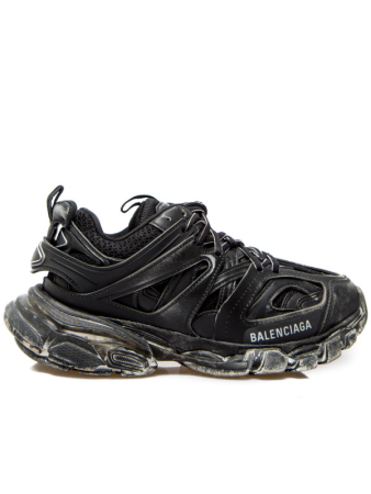 Balenciga Black Faded Track Sneakers