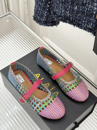 ua alaïa hollow woven mary jane flats(cusT0mized size 7-10 days production time)