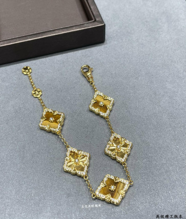 Bvcce11ati five-flowered laser yellow opera house series bracelet