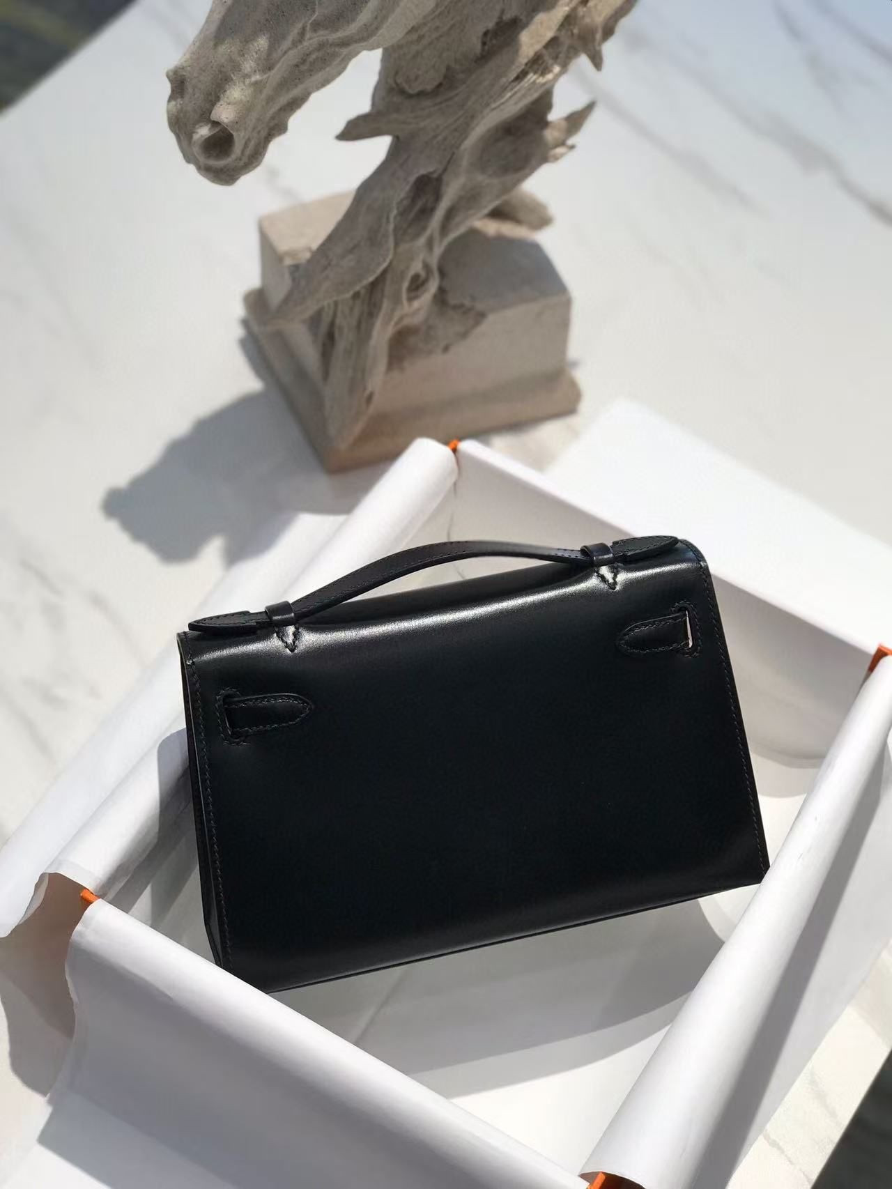 H**mes kelly 22 mini box leather 22x7x13cm