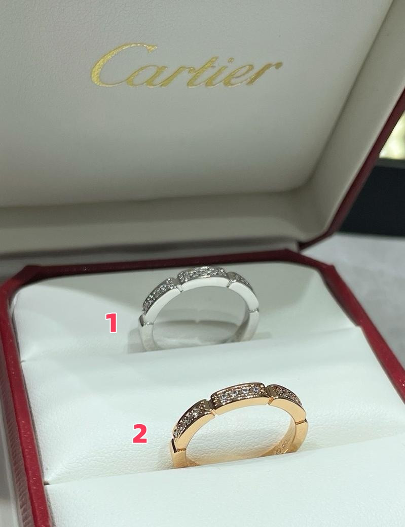 ca*t*er cheetah series seven-grid half Di*m*nd ring