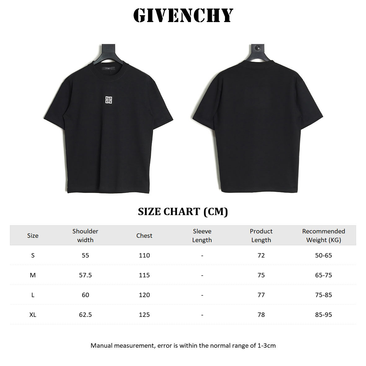 G1uenchy 25ss short-sleeved t-shirt