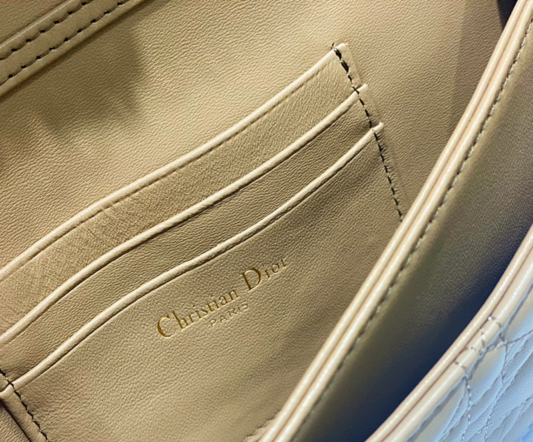 miss D*or mini handbag beige cannage woven pattern lambskin s0980onmj_m52u 21 x 11.5 x 4.5 cm
