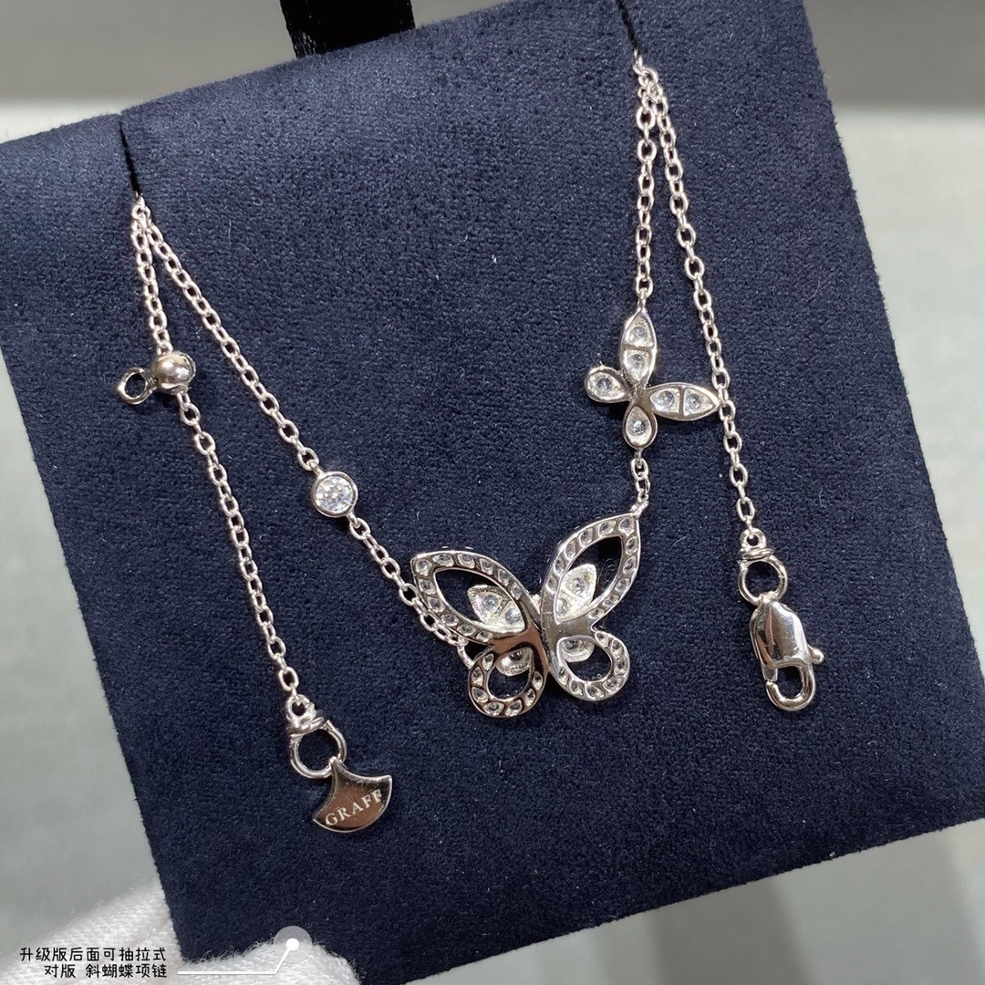 Gr*ff di*m*nd butterfly necklace