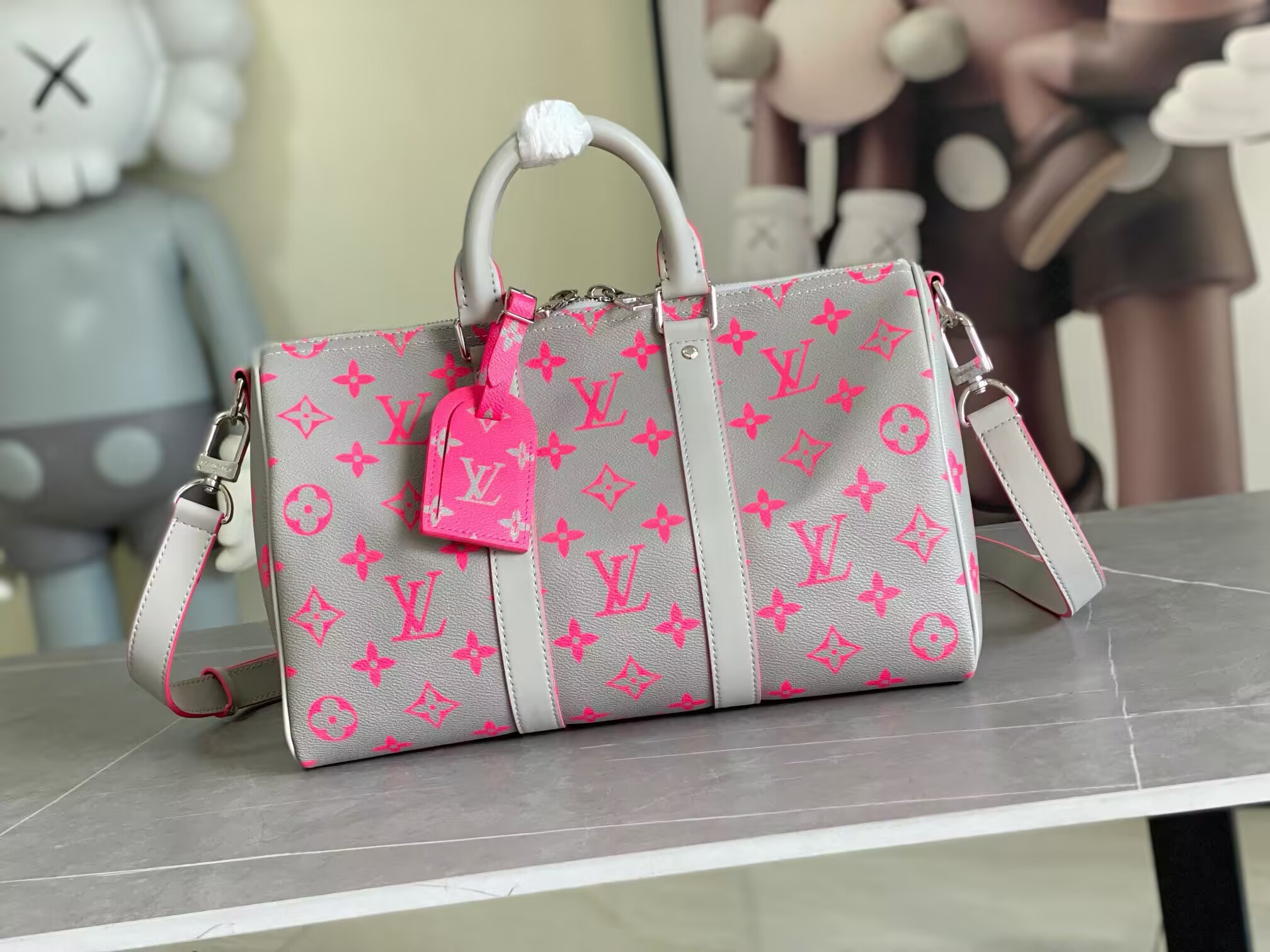 LV Keepall Shoulder Strap 35 M15023 34x21x16cm