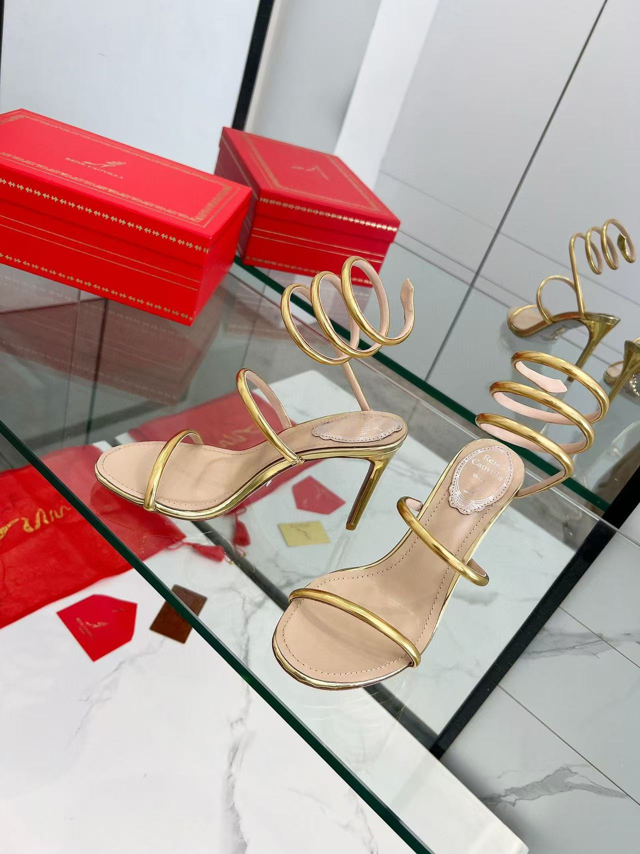 ua renÉ Ca0v1LLa cleo pumps sandals 95mm