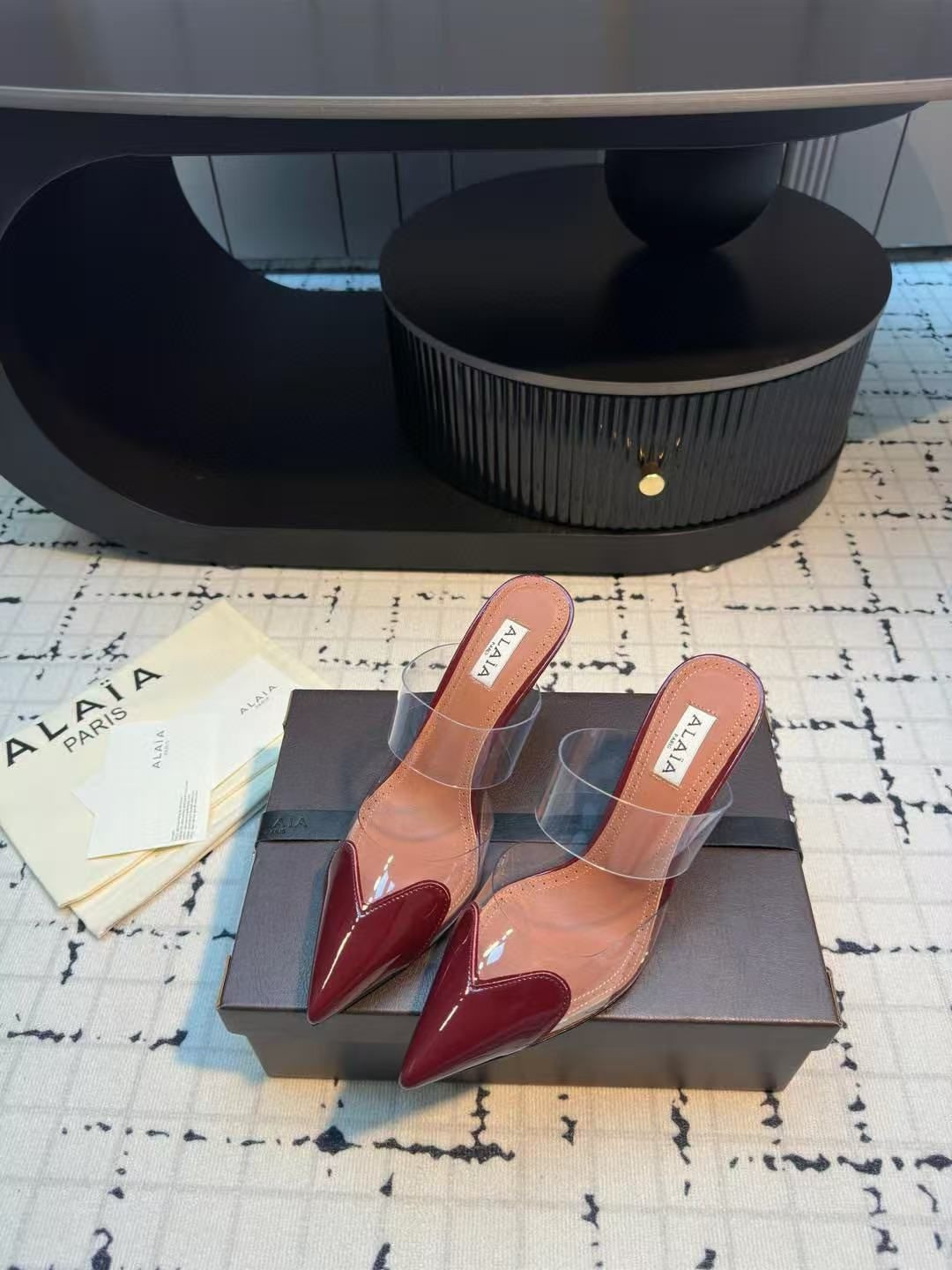 UA A1a1a Le Coeur Mule Heart-Toe Slingback Pump 10.5cm Heel