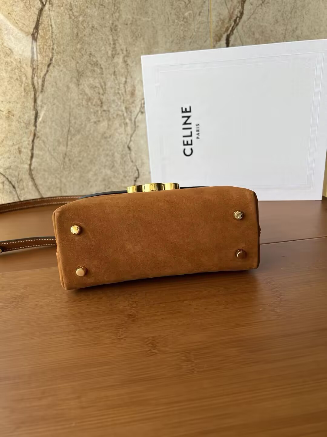 Ce**e teen nino bag in nubuck calfskin 20.5x13x8cm