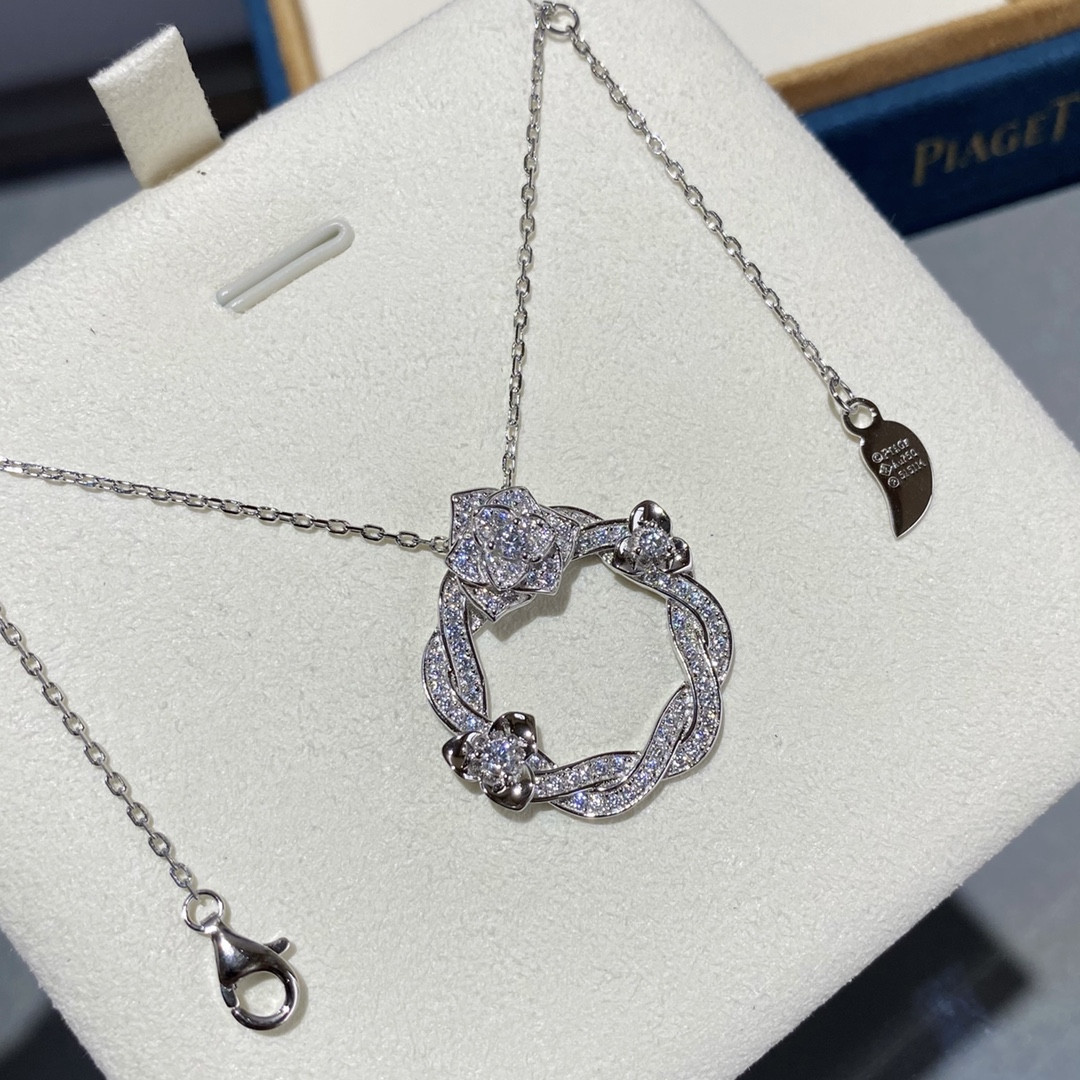 P1aget rose hoop necklace