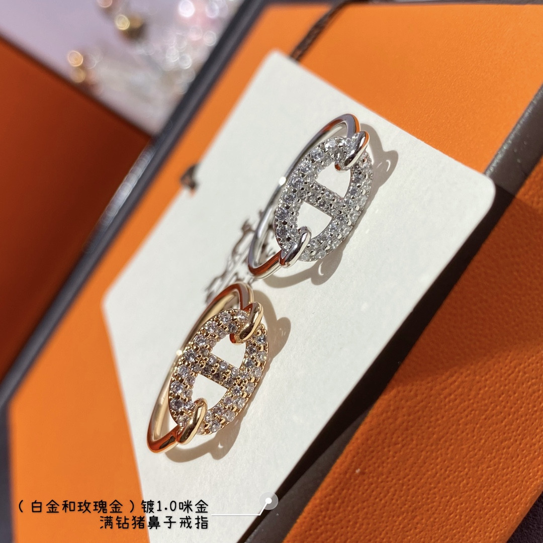 H**mes farandole collier de chien full di*m*nd ring