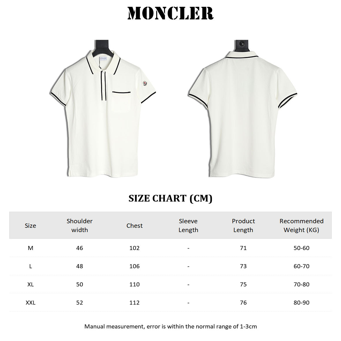 M0nc1er 25ss short-sleeved polo shirt