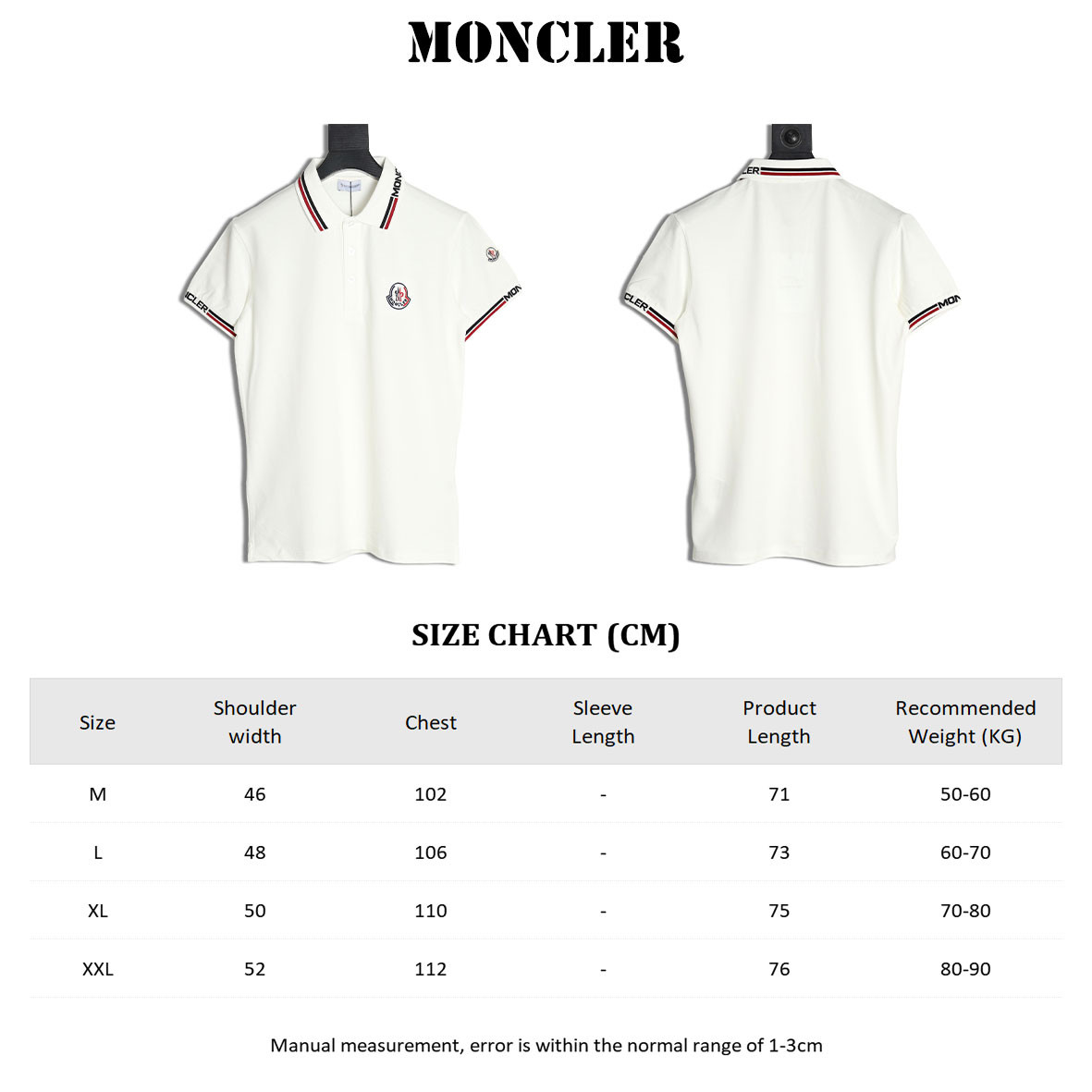 M0nc1er 25ss short-sleeved polo shirt