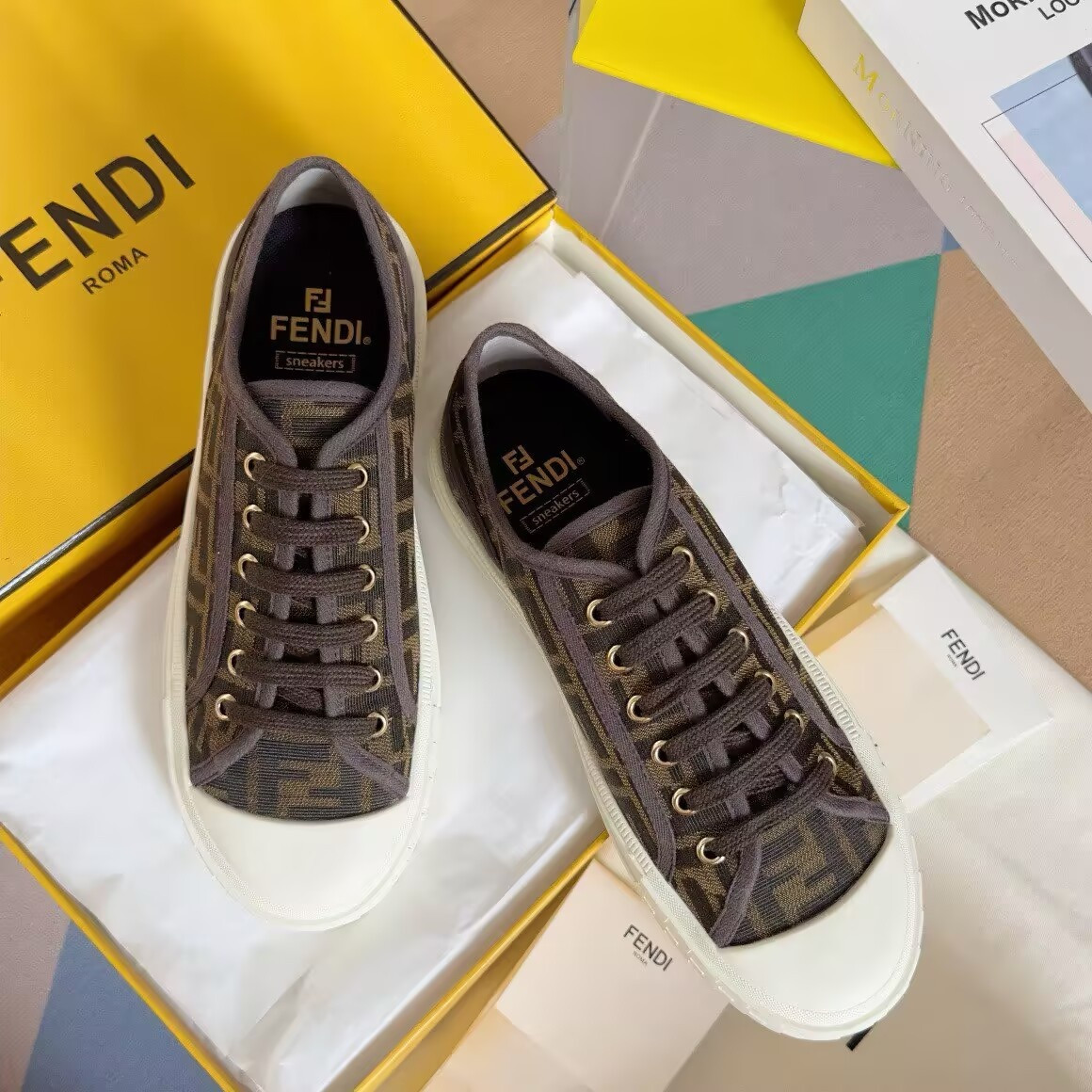 ua F**di domino sneakers