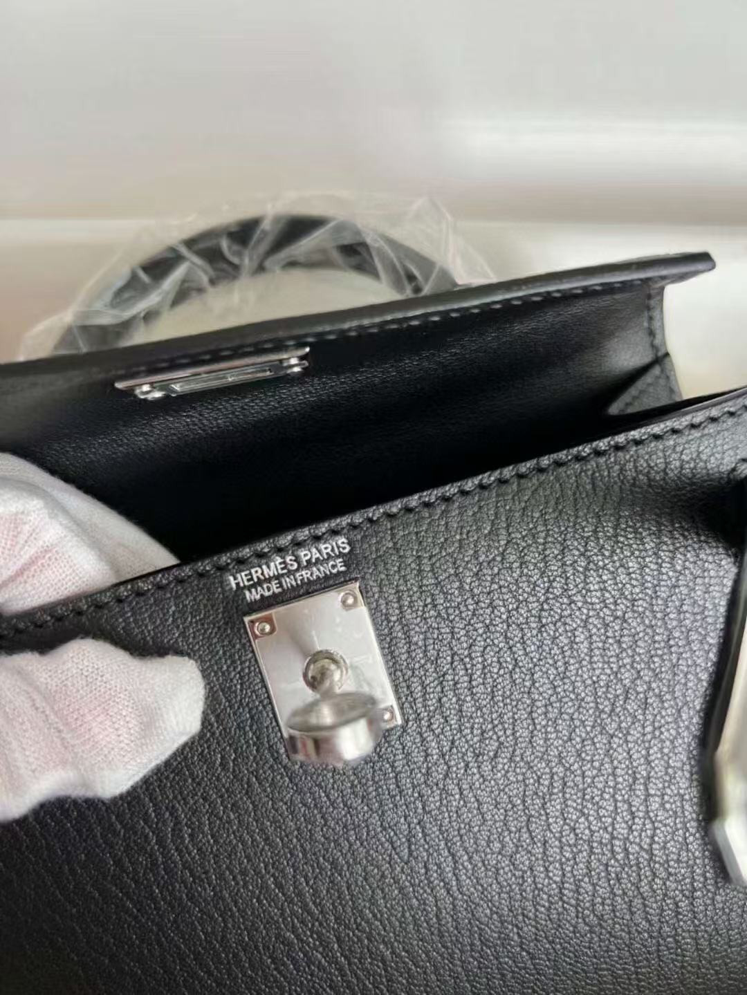 H**mes mini kelly chèvre 19 19×6×12cm