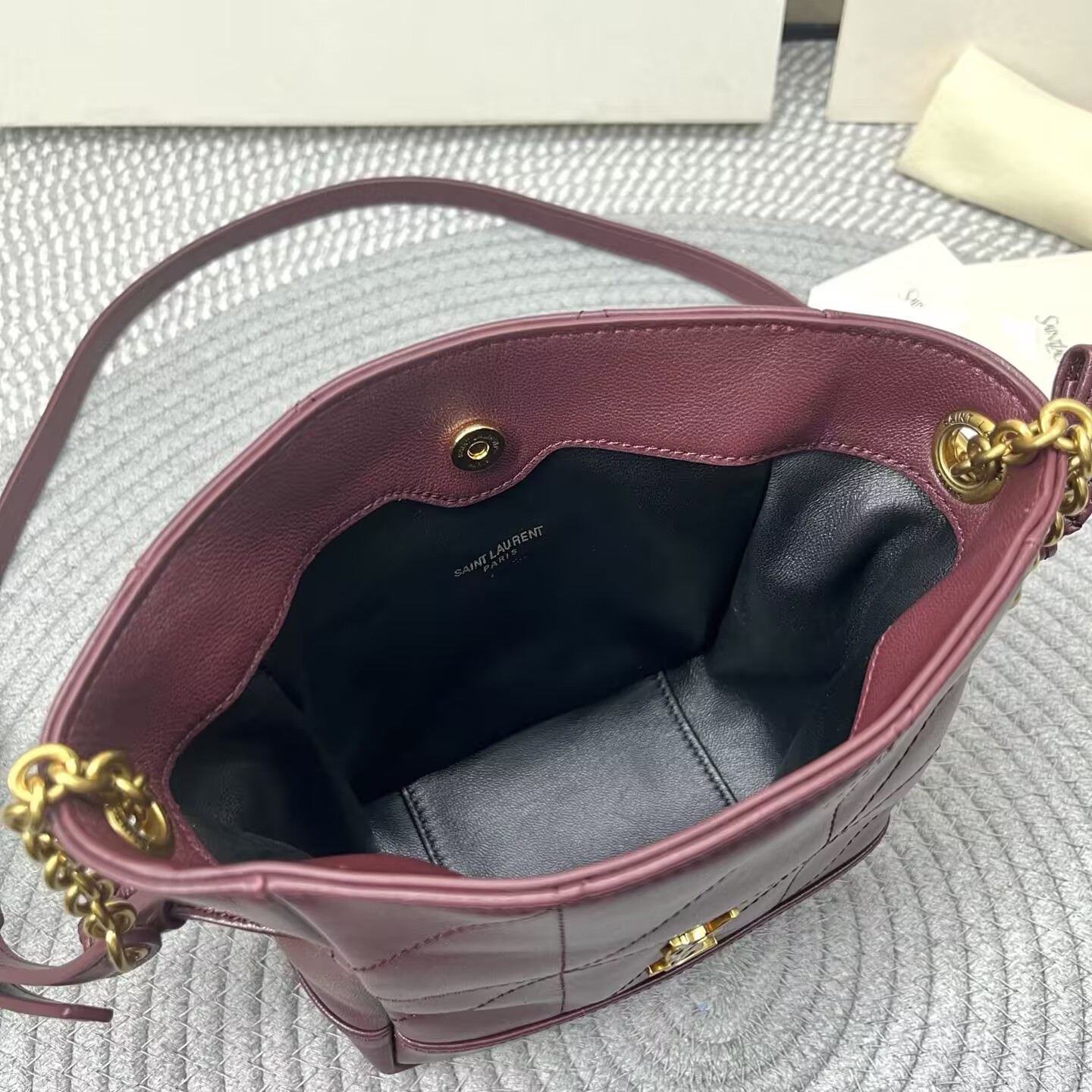 Y*L jamie mini shoulder pouch in lambskin 14.5x15.5x8cm