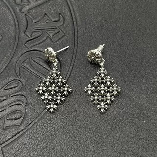 Ch**me He**ts small rhombus cross chain earrings