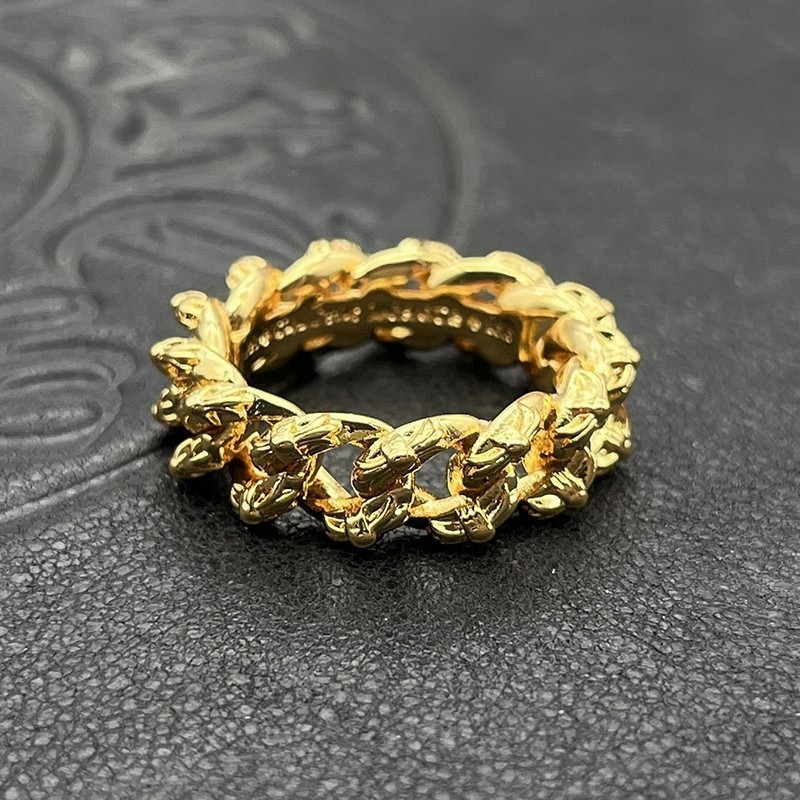 Ch**me He**ts twisted chain ring