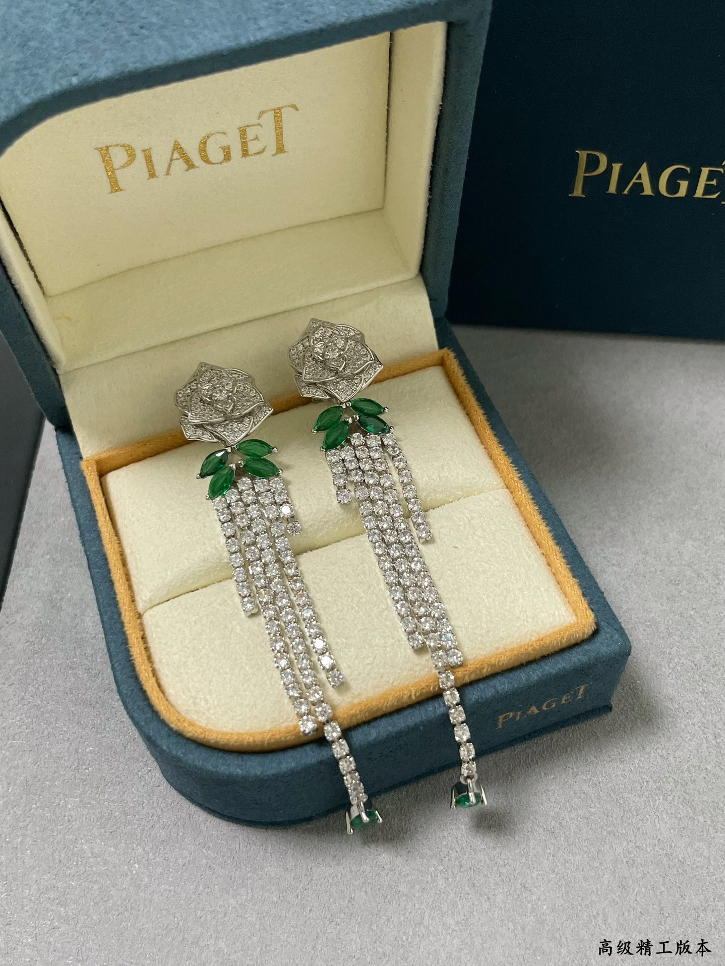 P1aget rose tassel earrings
