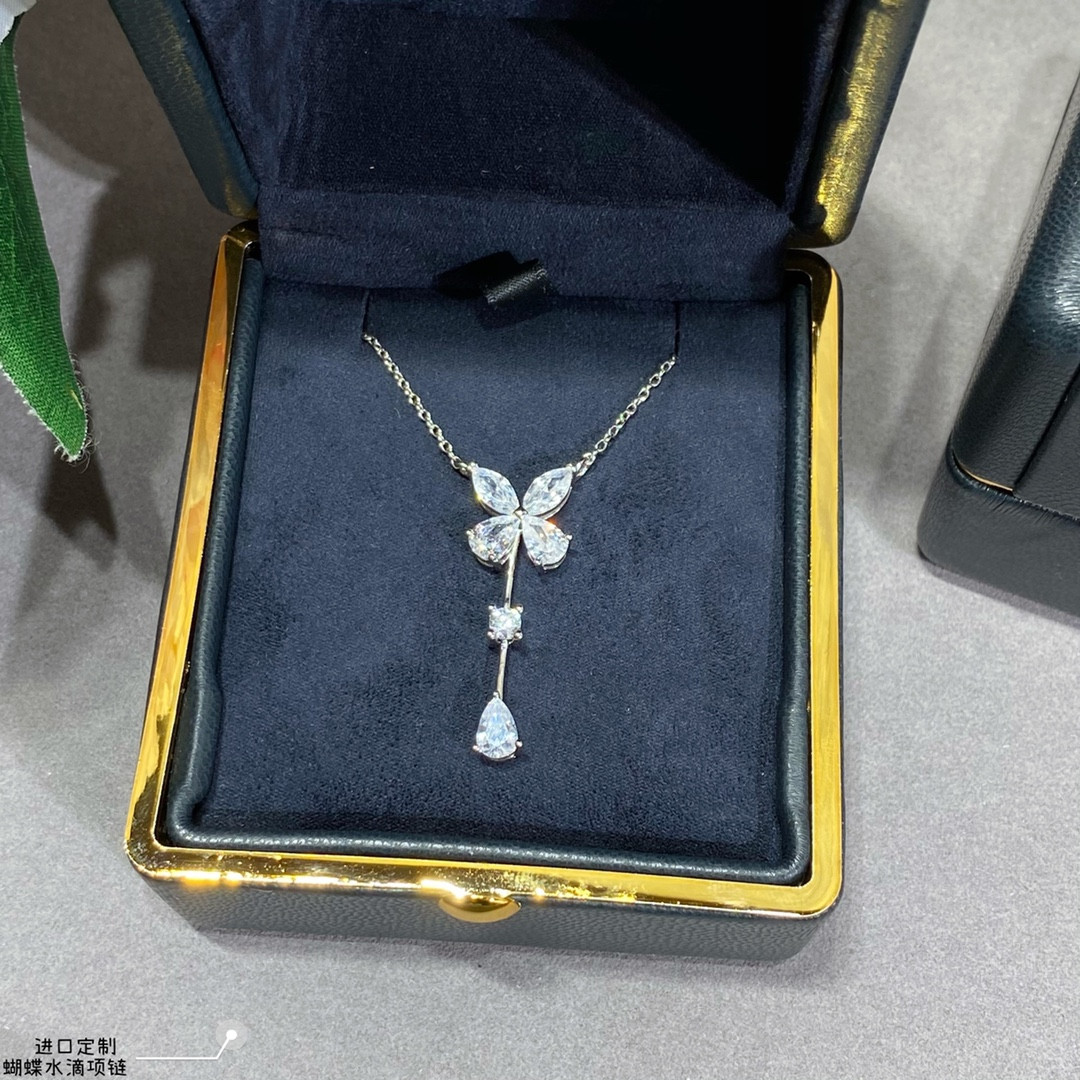 Gr*ff butterfly water drops necklace