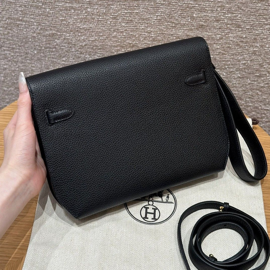 H**mes kelly depeches togo black 25cm