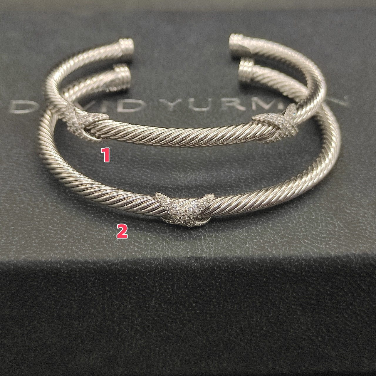 dau1d Yvrm*n 4mm full di*m*nd x bracelet (wrist circumference 15-20cm)