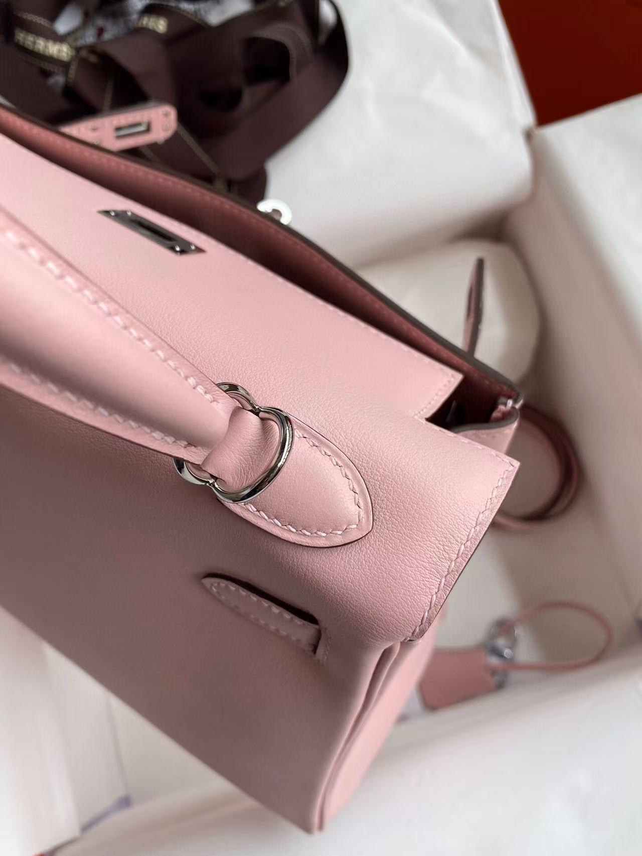 h**mes kelly silver-tone hardware swift 25 28 (cusT0mized, about 20days, no return no exchange)