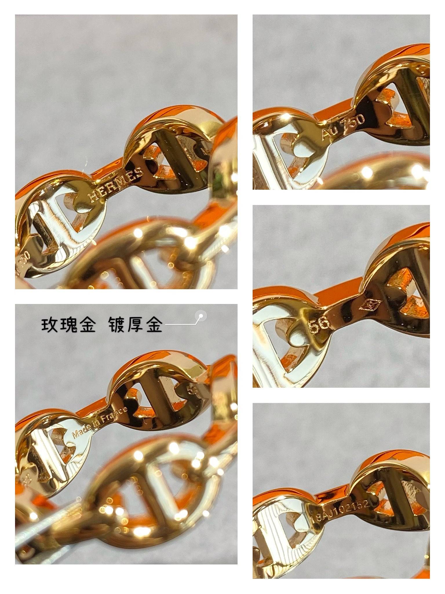 H**mes collier de chien ring