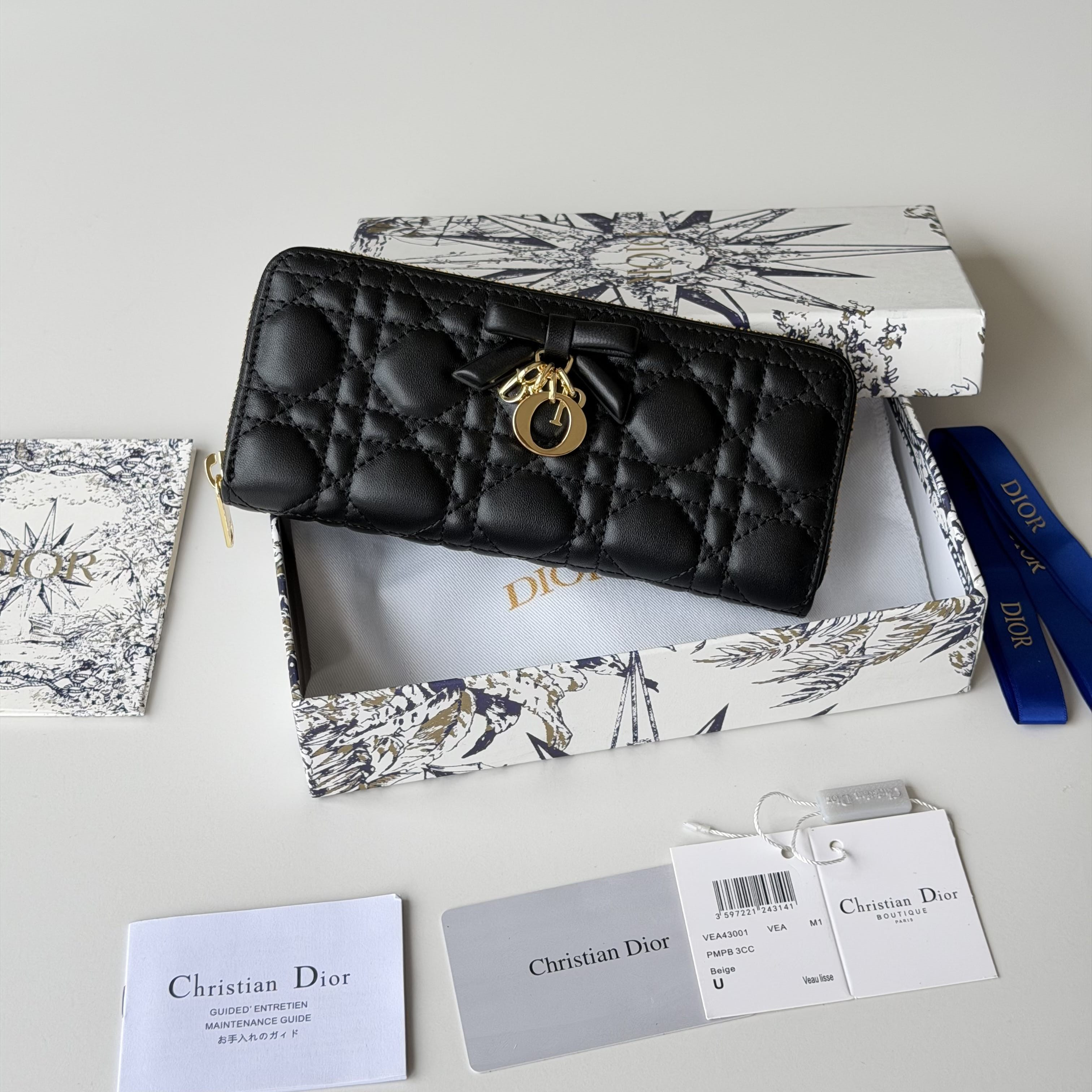 D*or promenade voyageur slim wallet 19x10.5x2.5cm