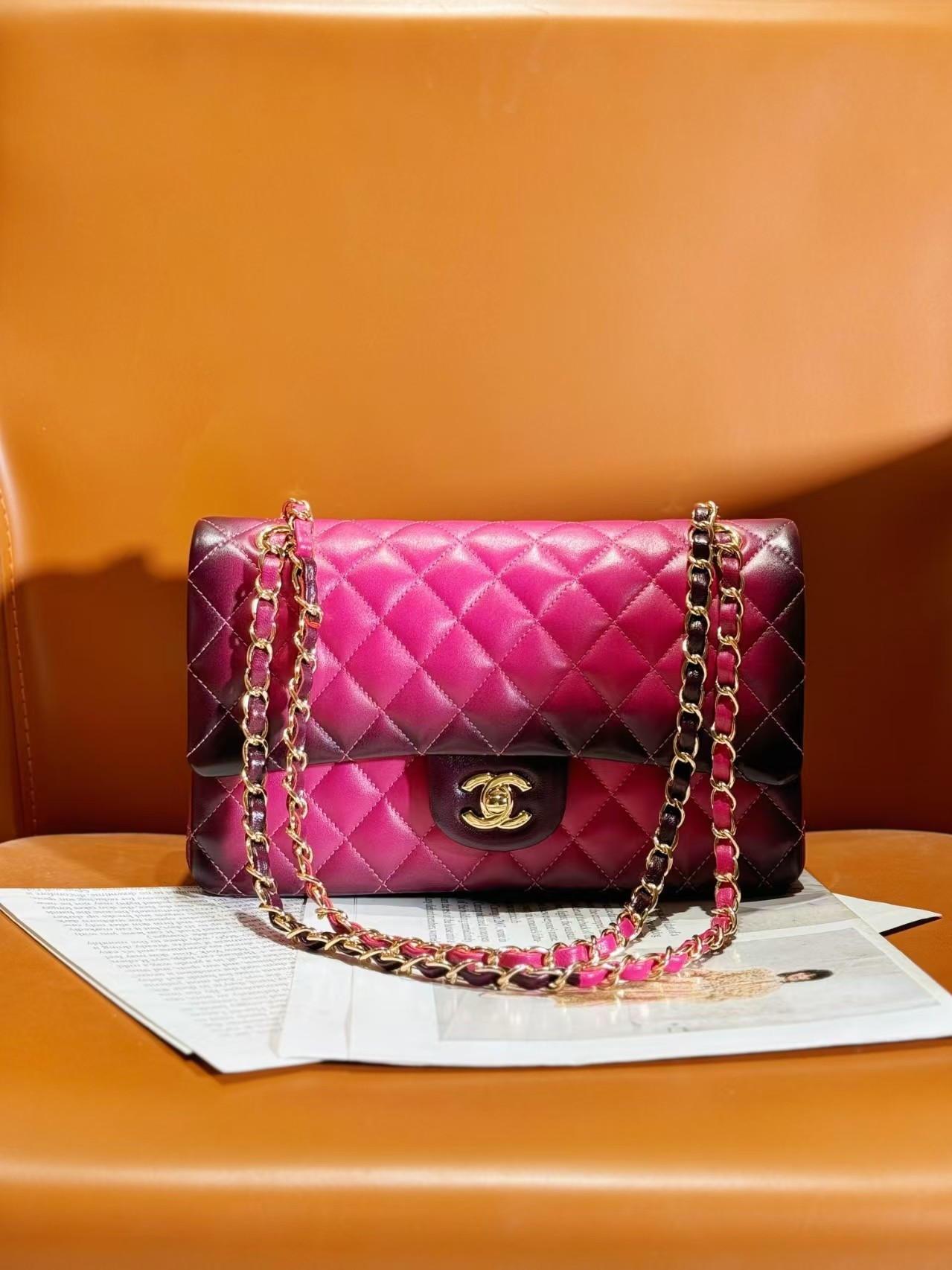 Ch*el flap bag 25.5cm