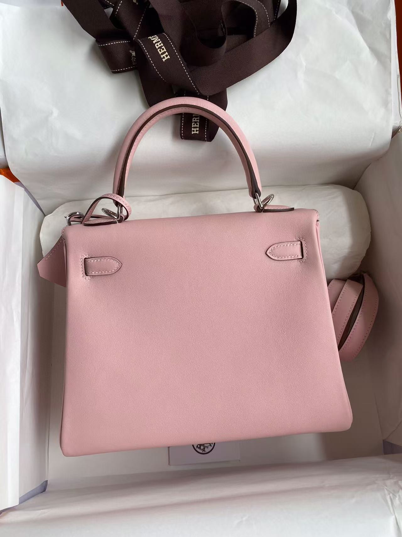 h**mes kelly silver-tone hardware swift 25 28 (cusT0mized, about 20days, no return no exchange)