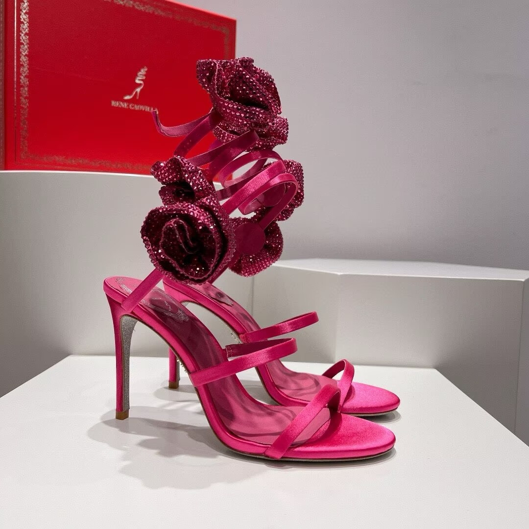 ua renÉ Ca0v1LLa flower wrap sandal 95mm