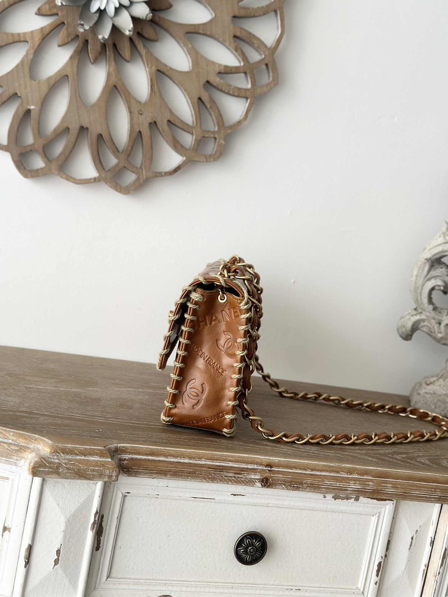 Ch*el flap bag 25x14x6cm