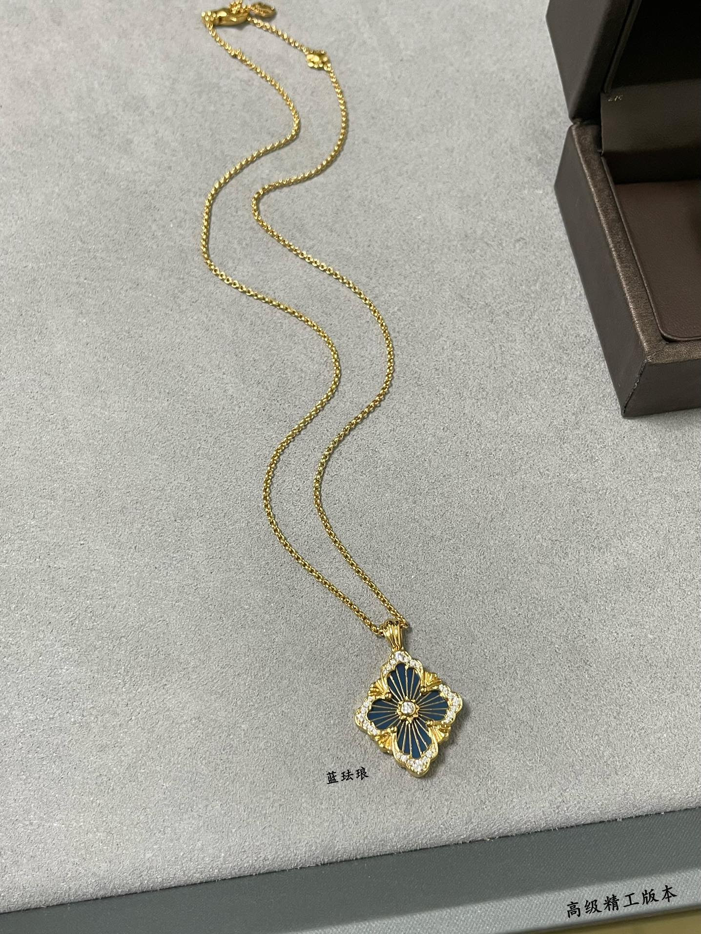 Bvcce11ati large opera series enamel necklace
