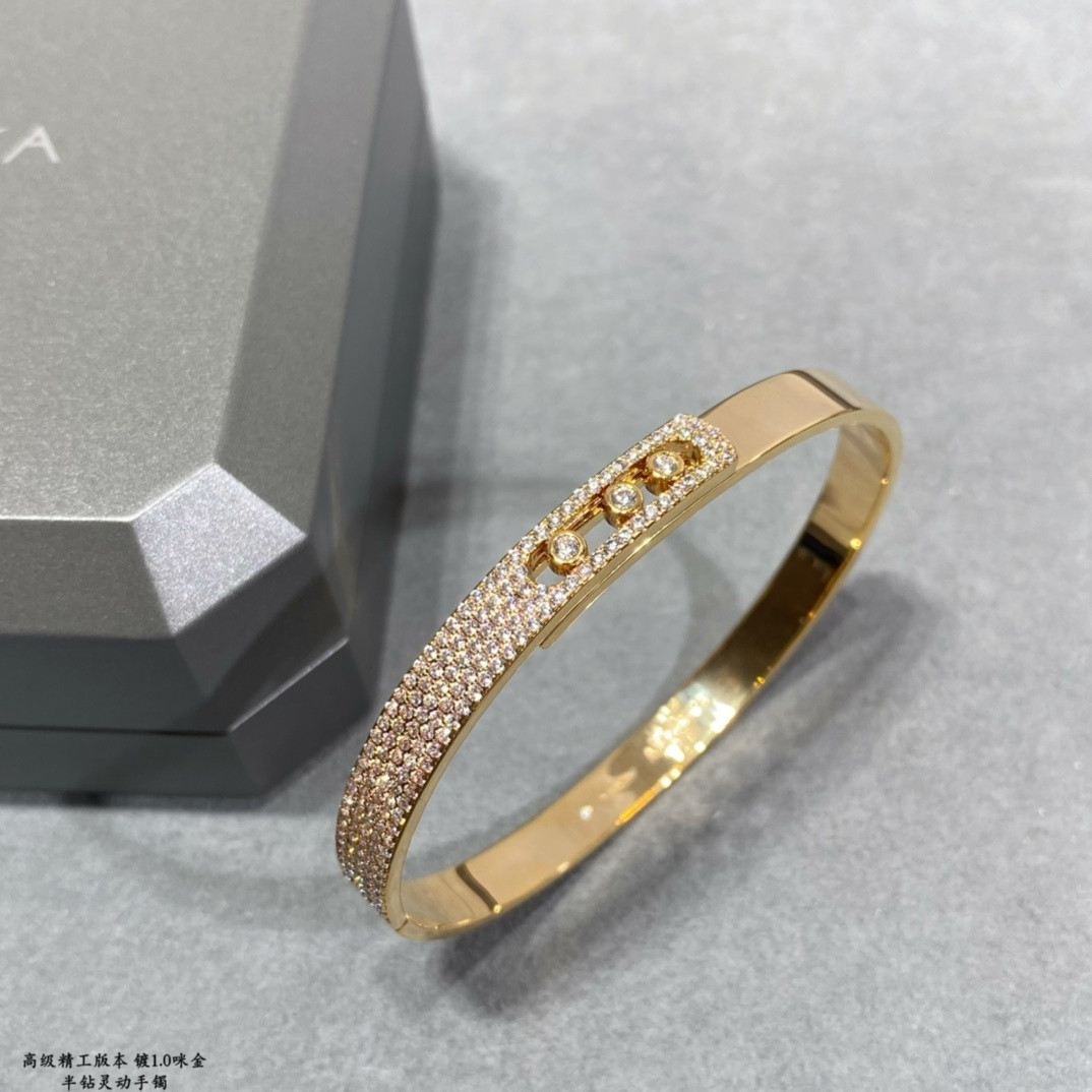 Mes1kaa half-set di*m*nd bracelet