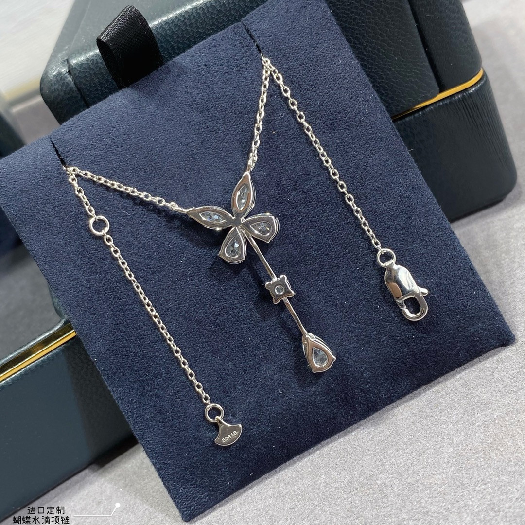 Gr*ff butterfly water drops necklace