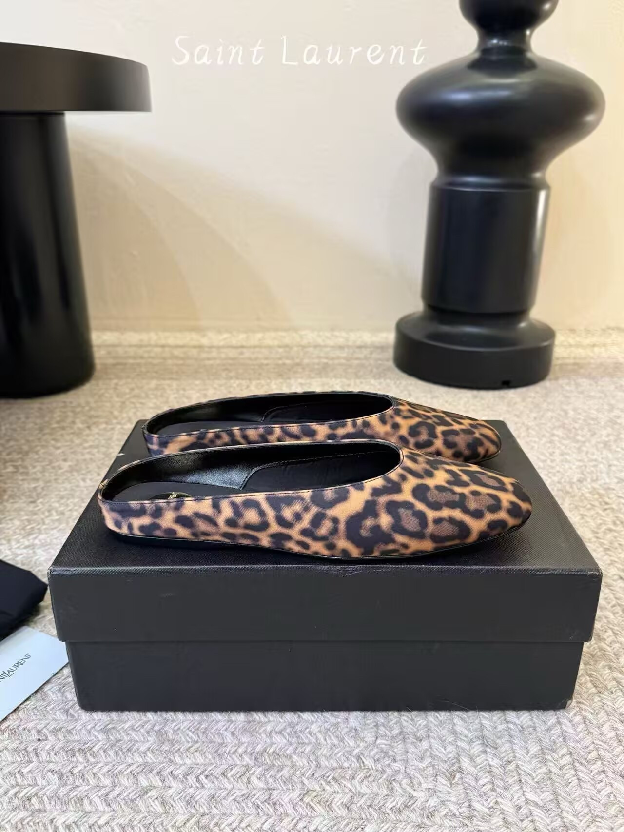 ua Y*L lido slip-on (leopard grosgrain)