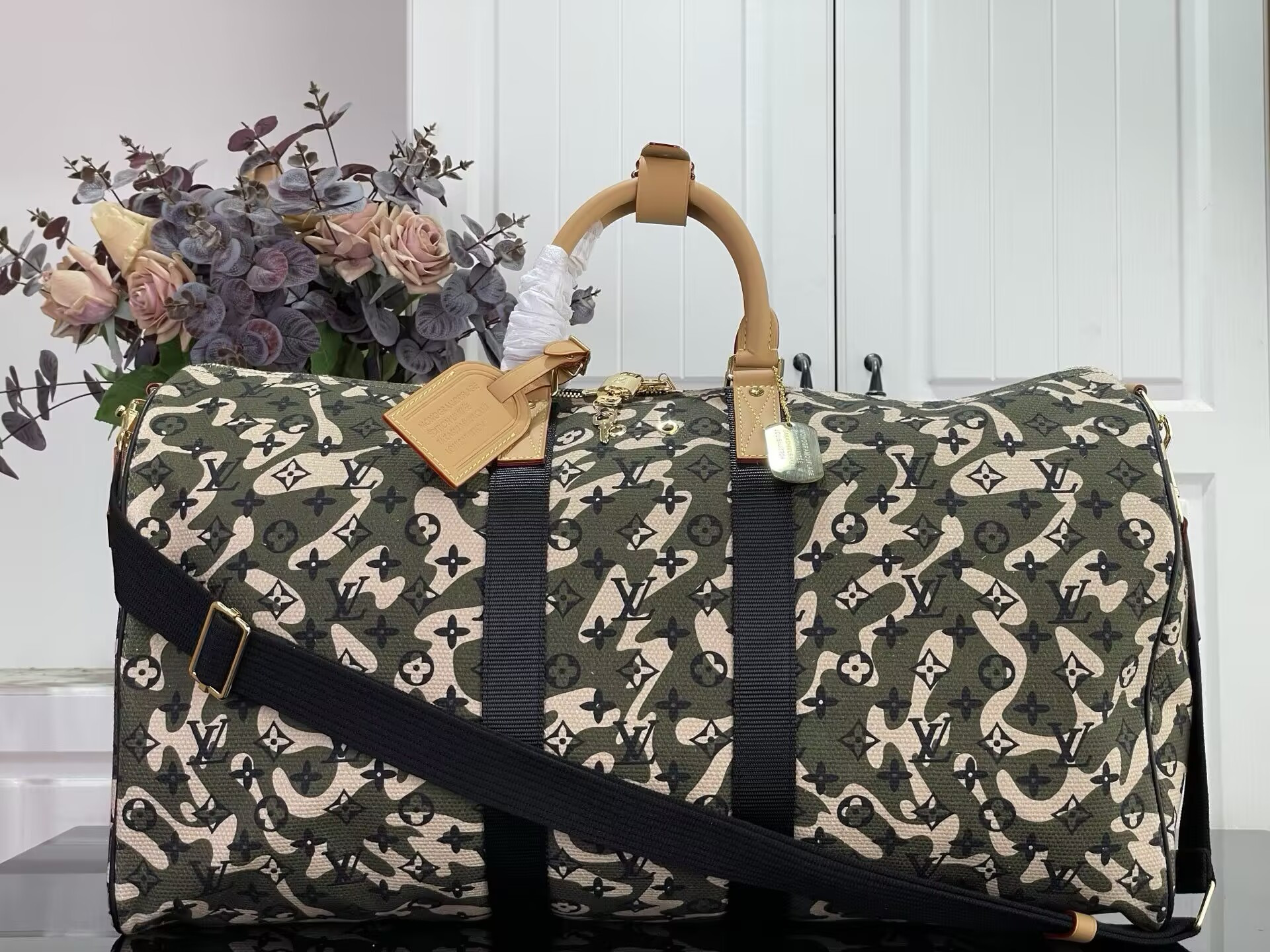 LV x TM Keepall Bandoulière 55 M95774 55x31x26cm