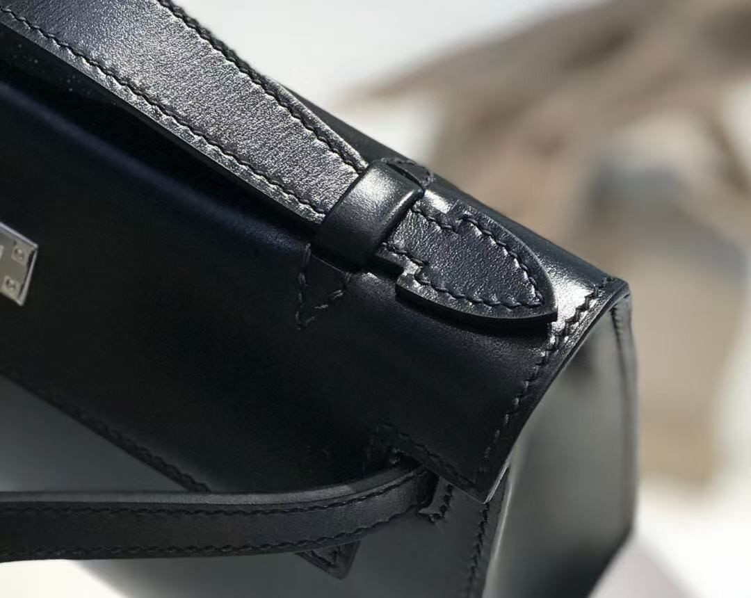H**mes kelly 22 mini box leather 22x7x13cm