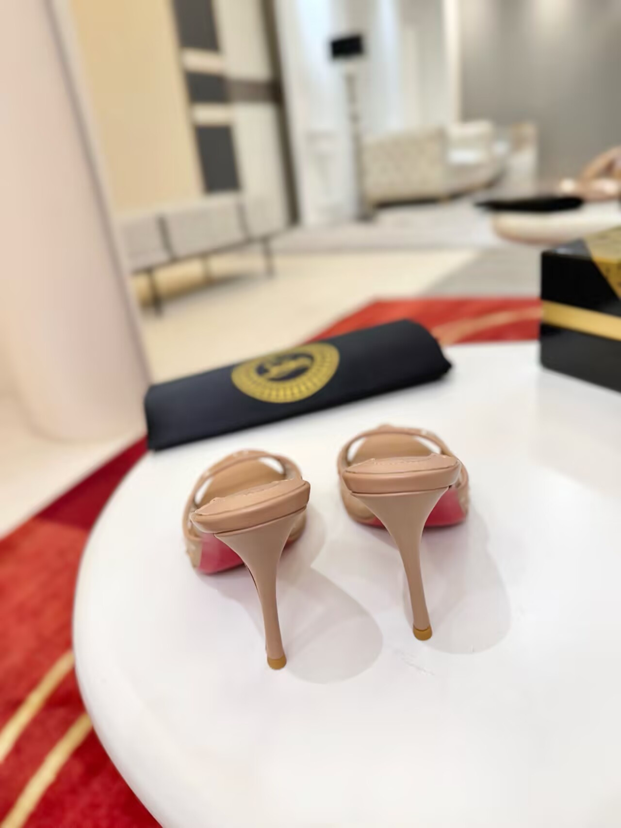 ua Ch**an louboutin miss z mule 10cm heel