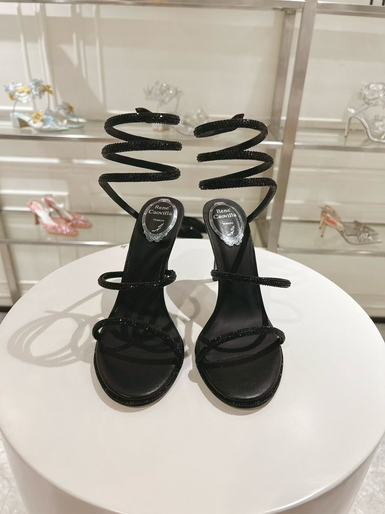 ua renÉ Ca0v1LLa cleo pumps sandals 95mm