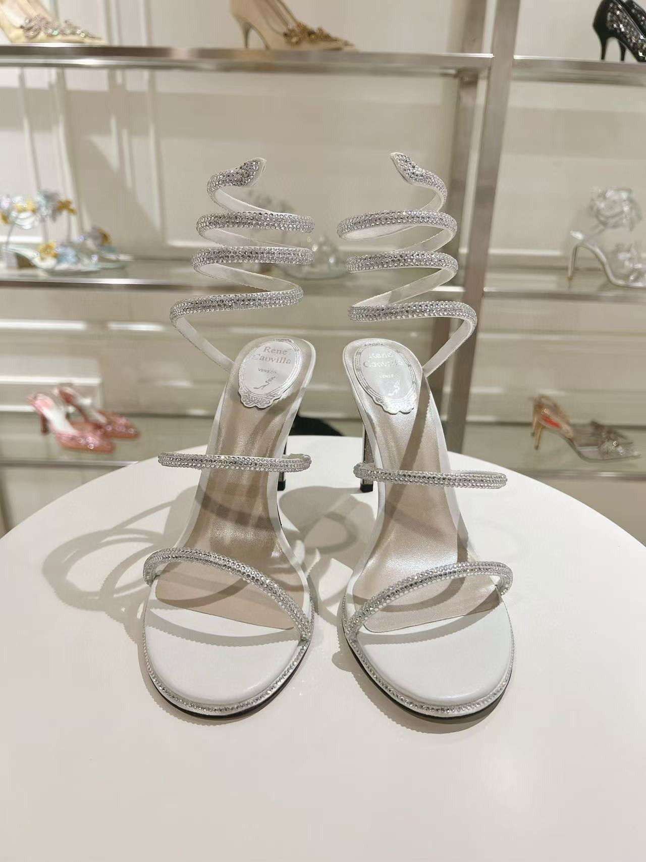 ua renÉ Ca0v1LLa cleo pumps sandals 95mm
