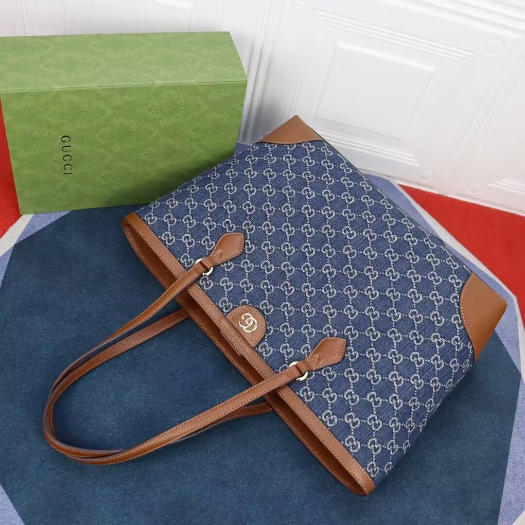 g*u*i De*1m gg monogram medium ophidia shopping tote 38x28x14cm