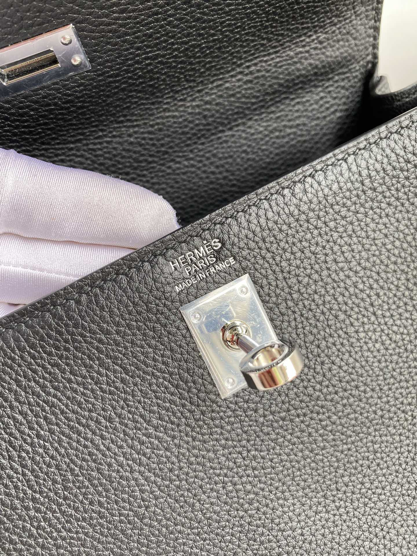 H**mes kelly silver-tone hardware 25 28