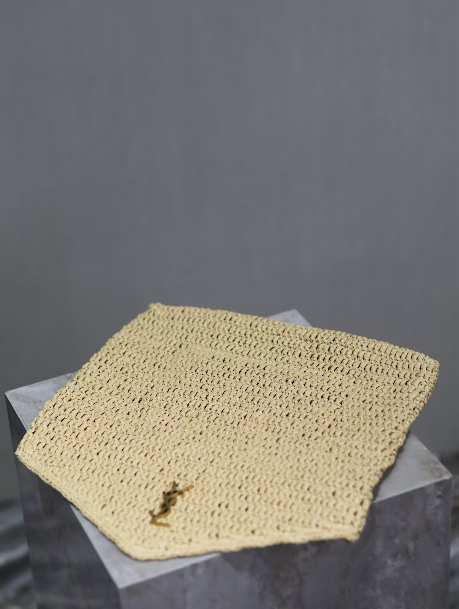 Y*L cassandre large envelope pouch in rope 29.5x18x4.5cm