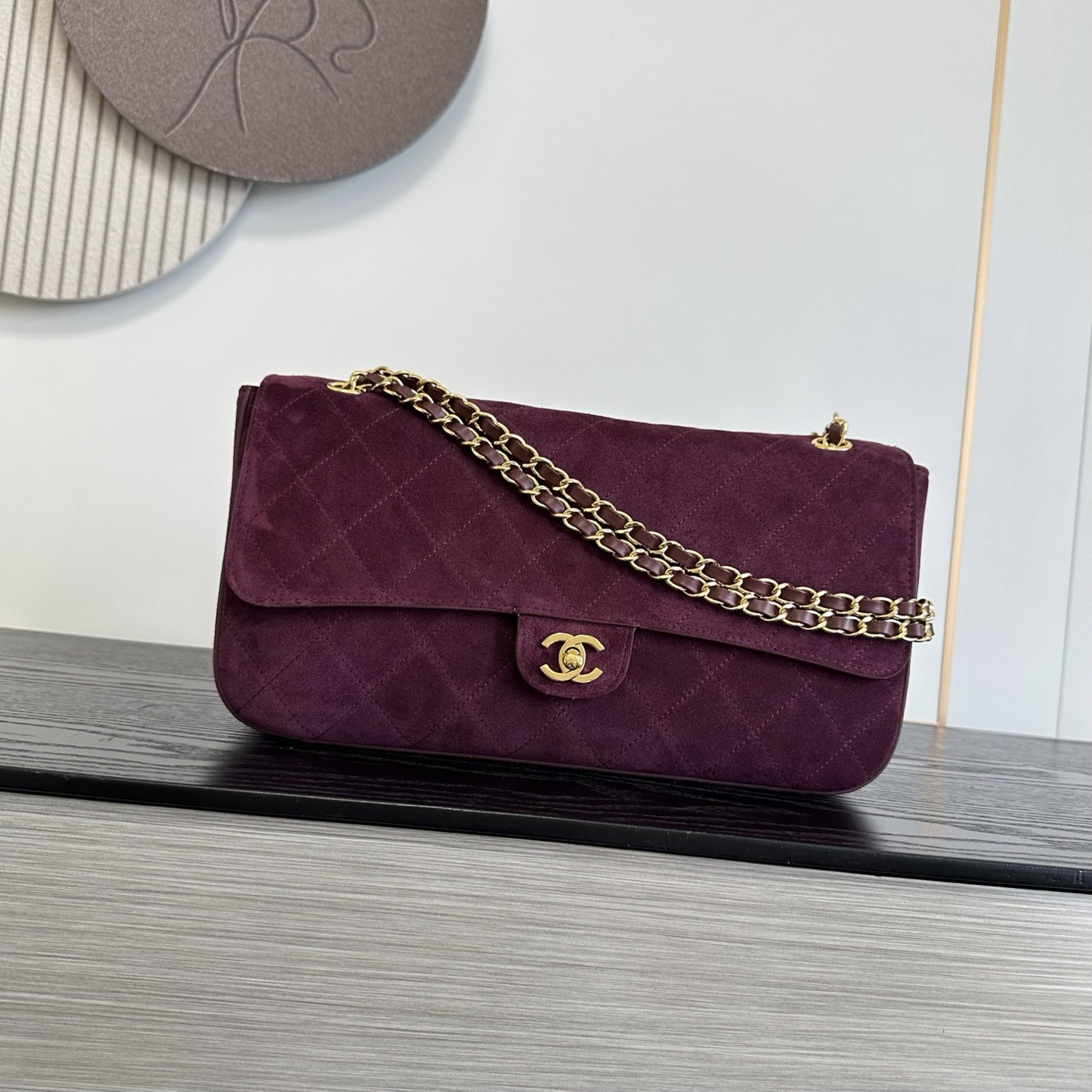 Ch*el maxi flap handbag as6281 19.5x32x10cm