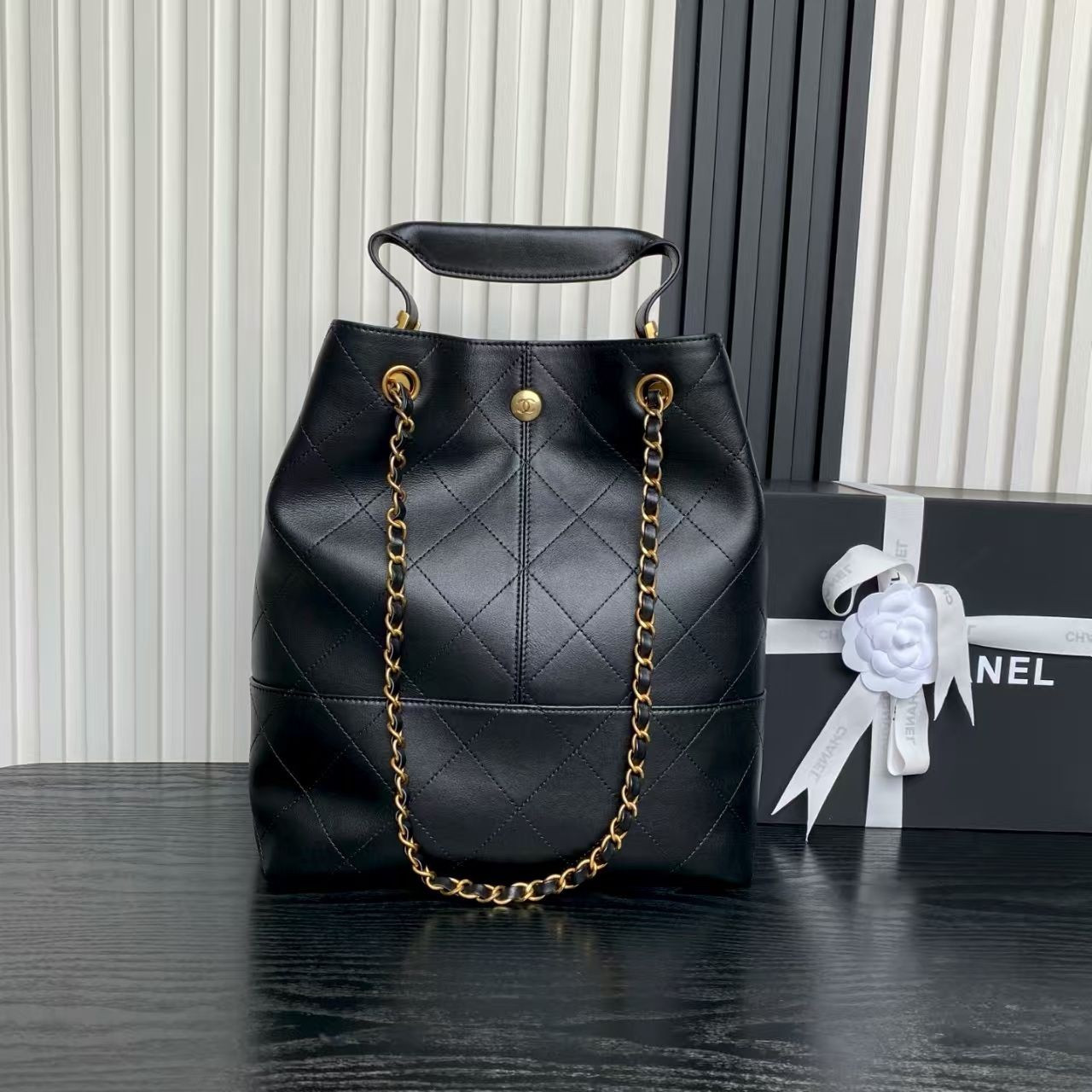 Ch*el shopping bag as5636 33x29x11cm