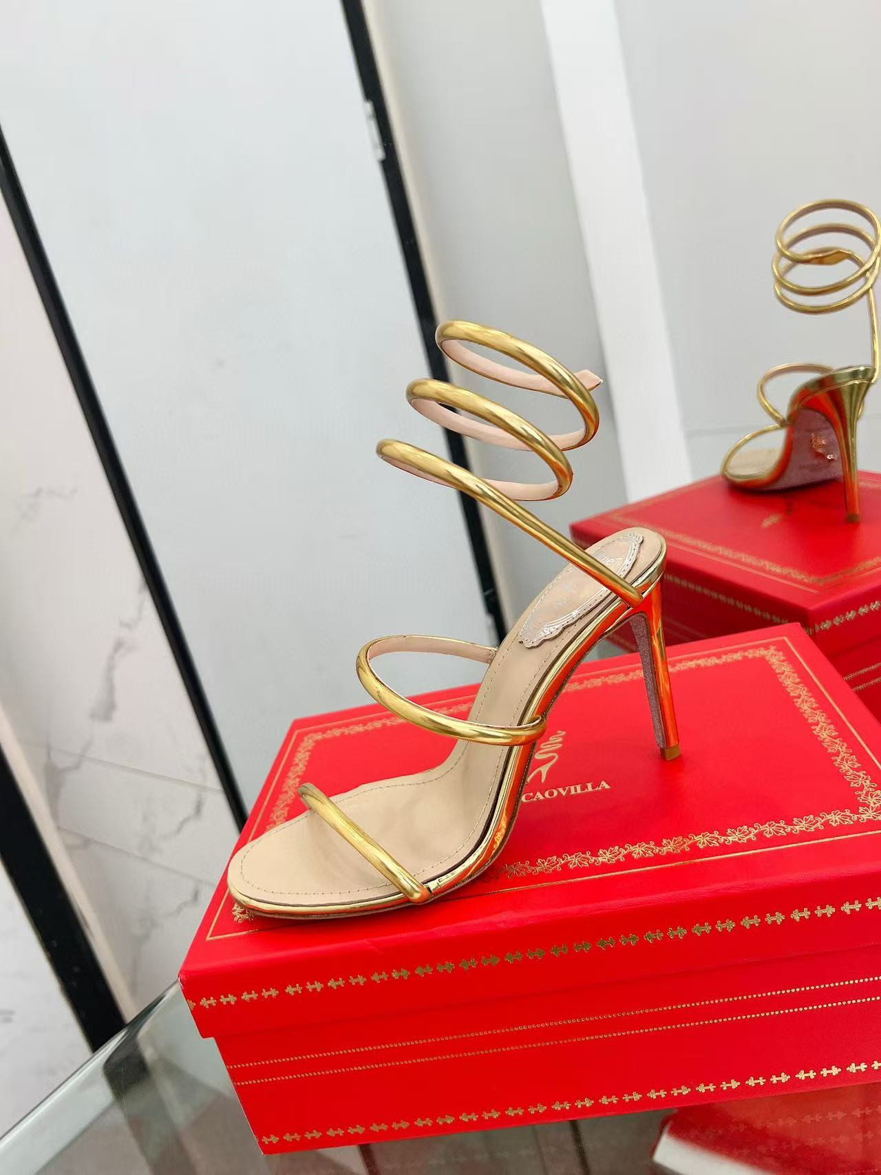 ua renÉ Ca0v1LLa cleo pumps sandals 95mm
